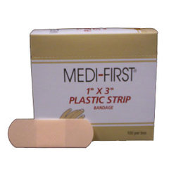 Medi-First Plastic Bandage Strips (100 Count Box)