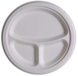 Eco Friendly 3 Compartment Plate 10 (50 Count)