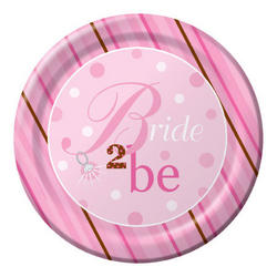 Bride To Be Plates - 8 Count