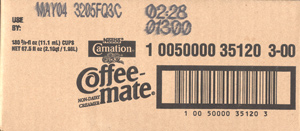 Coffee Mate Original Non Dairy 180 count Liquid Creamer