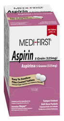 Medi-First Aspirin (125 Count - 2 Packs)