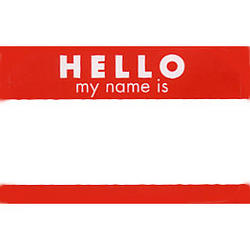 Hello My Name is... Name Tags - 100 Count