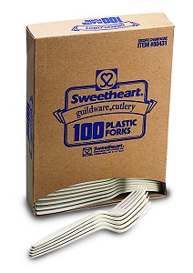 Sweetheart Simple Elegance Plastic Utensils (100 Count Box)