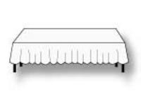 Plastic Table Cover 54 x 108 - White