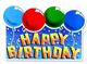 Happy Birthday Sign - Glittered