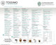 Tassimo Pro - Laminated Drink Menu